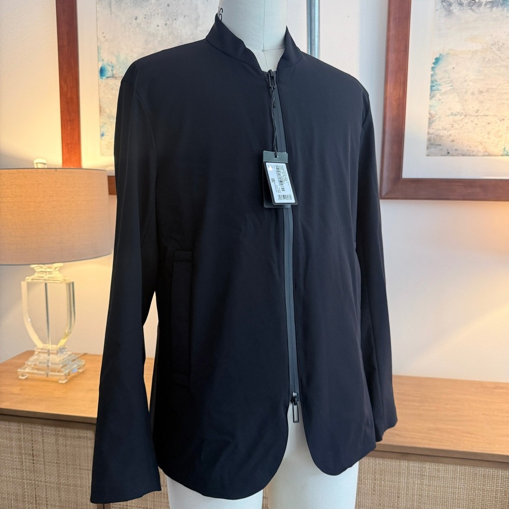 Emporio Armani Mens Black Full Zip Jacket EM003313 Size EU 52 US 42 NEW